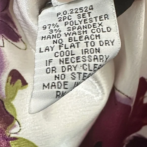 Alex Evenings Women's 1X Vintage Floral 2 Piece Blazer Cami Set NWOT Condition - Picture 14 of 16